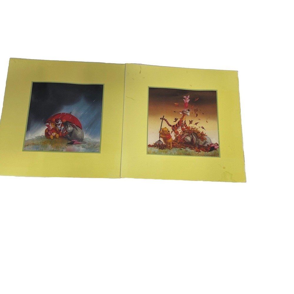 Disney  Winne The Pooh Art Print  Seasons Spring by Walt Disney 8-1/2" NOS